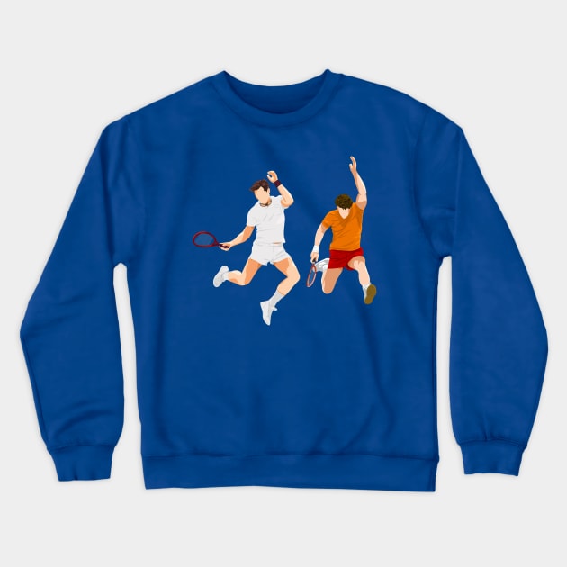 Whizzer and Marvin playing tennis Crewneck Sweatshirt by byebyesally